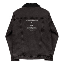 Load image into Gallery viewer, Darth Plagueis Embroidered denim sherpa jacket
