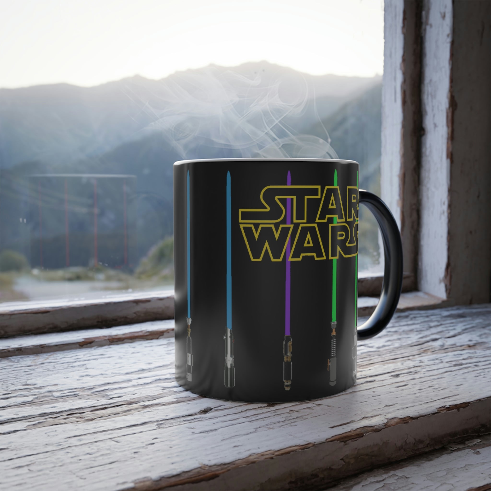 Tazza di Star Wars mug con spada laser che cambia colore 